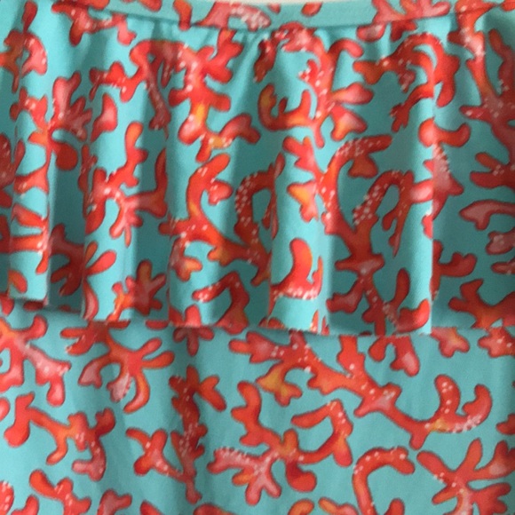 Tommy Bahama coral cabana off the shoulder dress size S/P small/petite - Picture 2 of 6